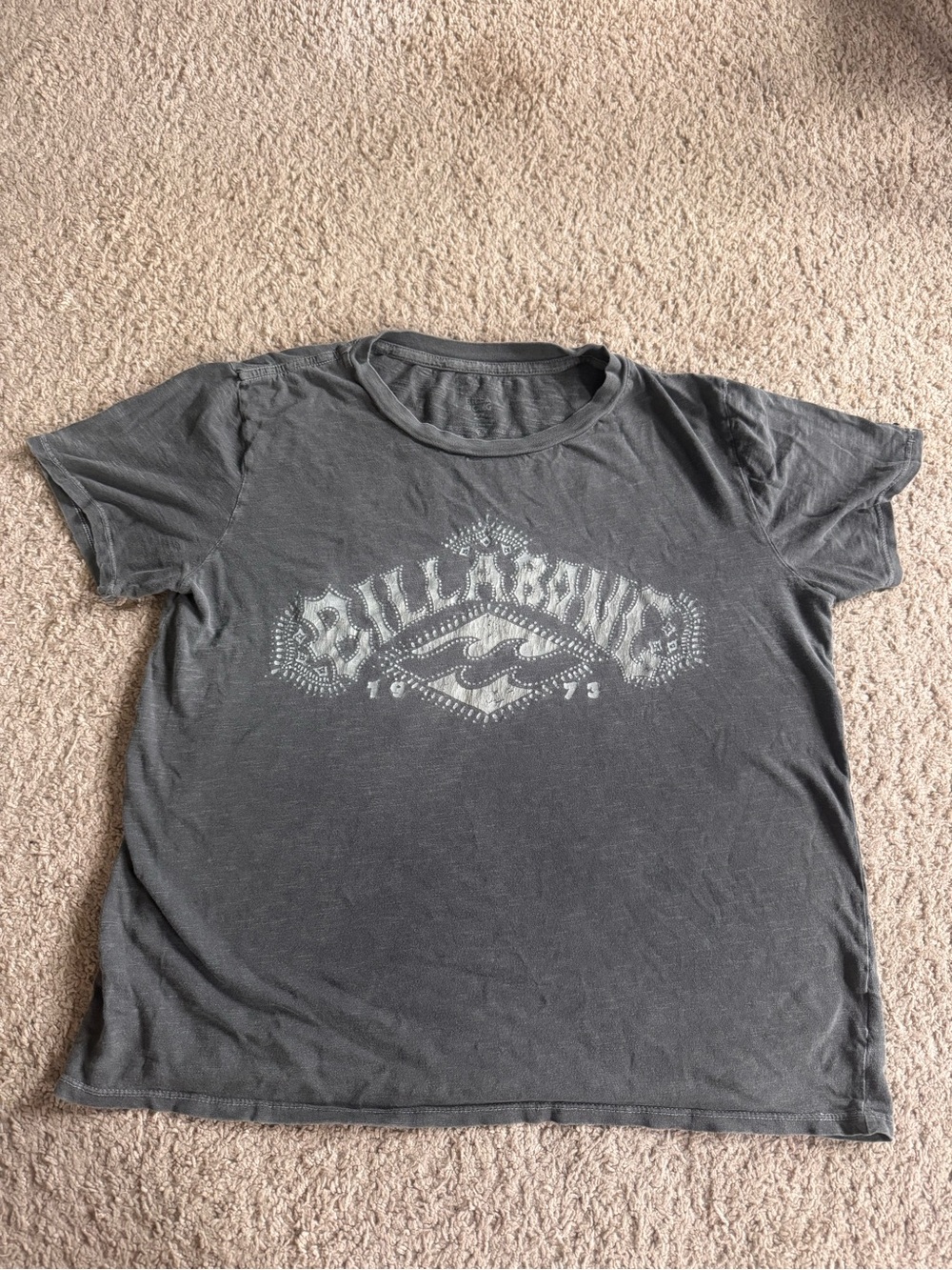 Billabong Gray Short-Sleeve Logo Tee